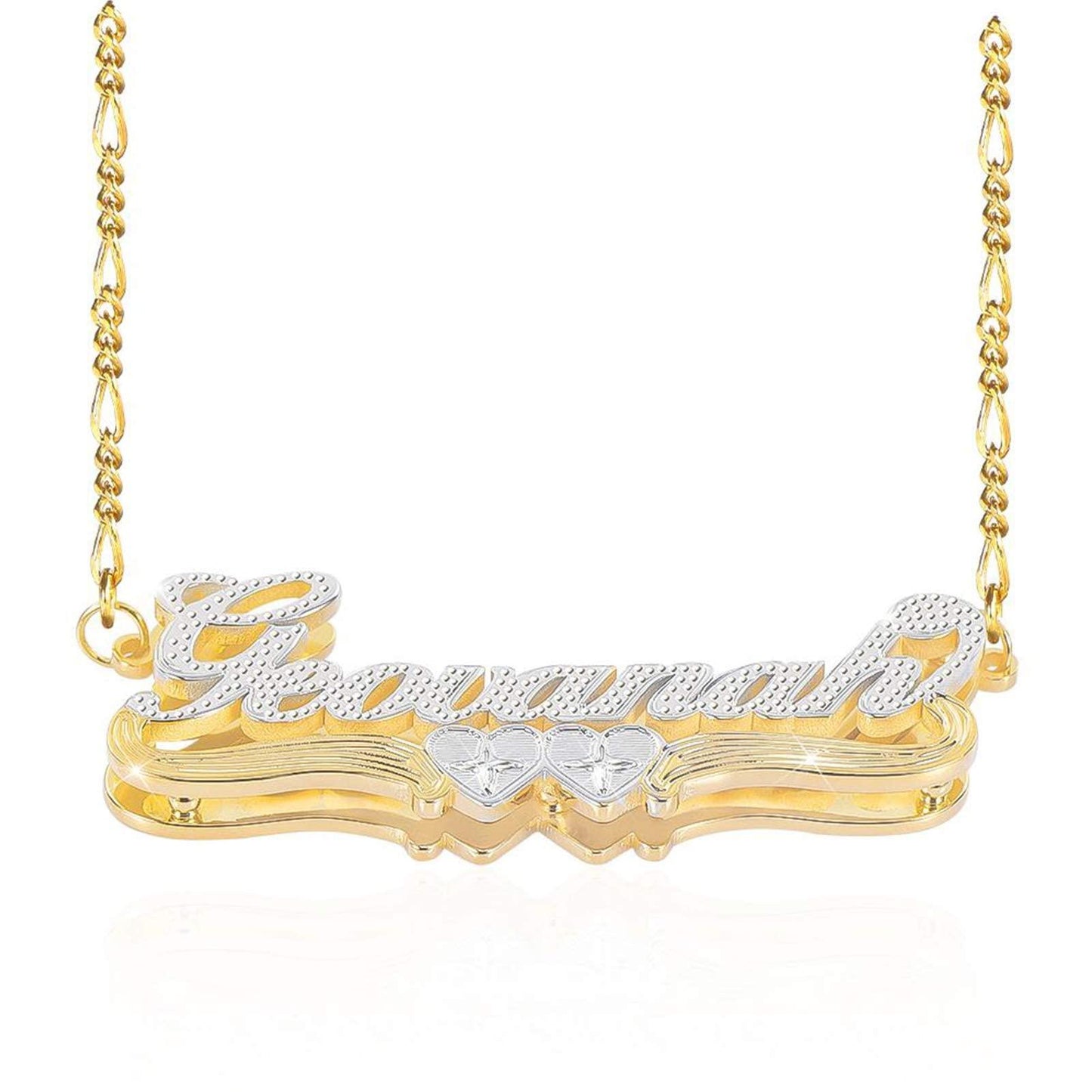 Gemiac Custom Name Necklace Personalized Double Plated - Numba1Diva