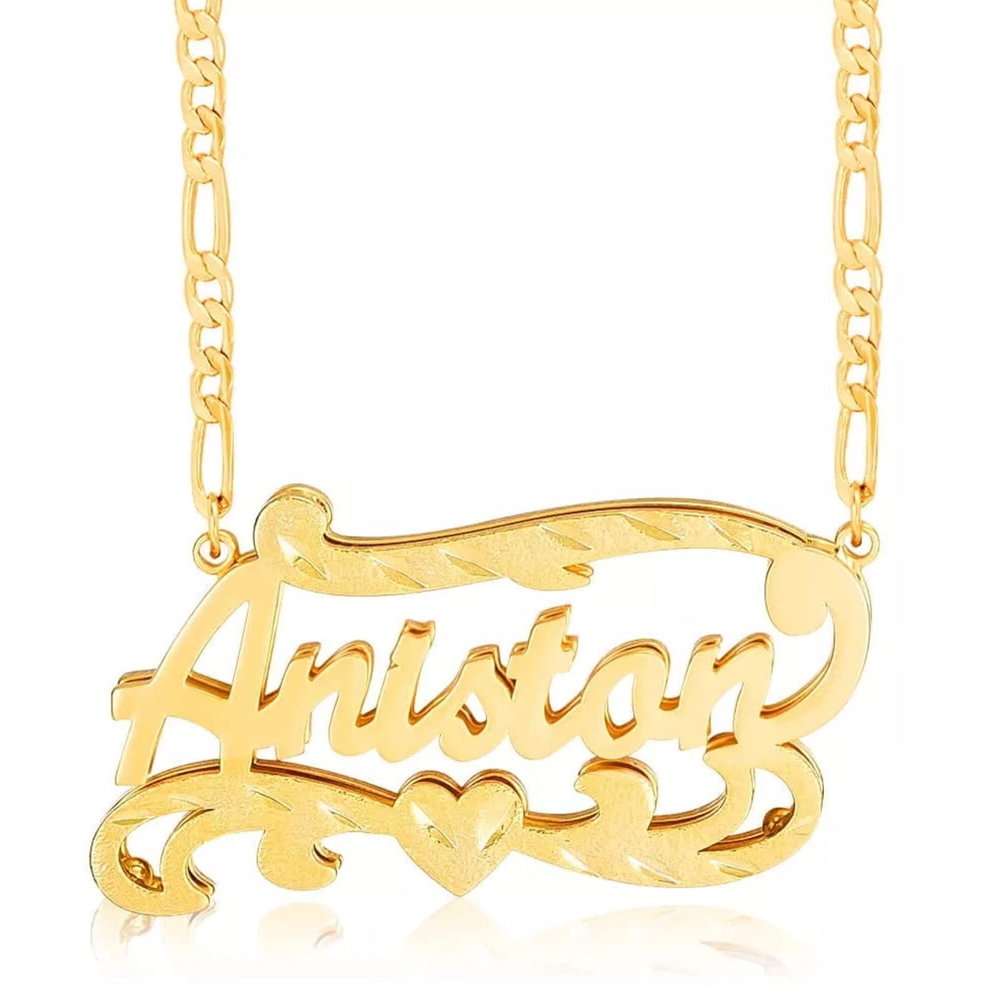 Gemiac Custom Name Necklace Personalized Double Plated - Numba1Diva