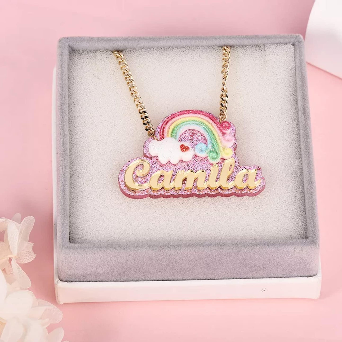 Gemiac Custom Name Necklace Personalized Double Plated - Numba1Diva