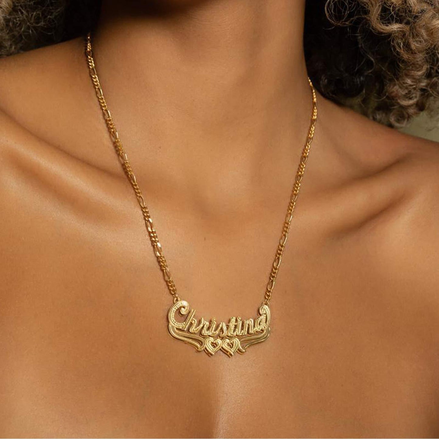 Gemiac Custom Name Necklace Personalized Double Plated - Numba1Diva