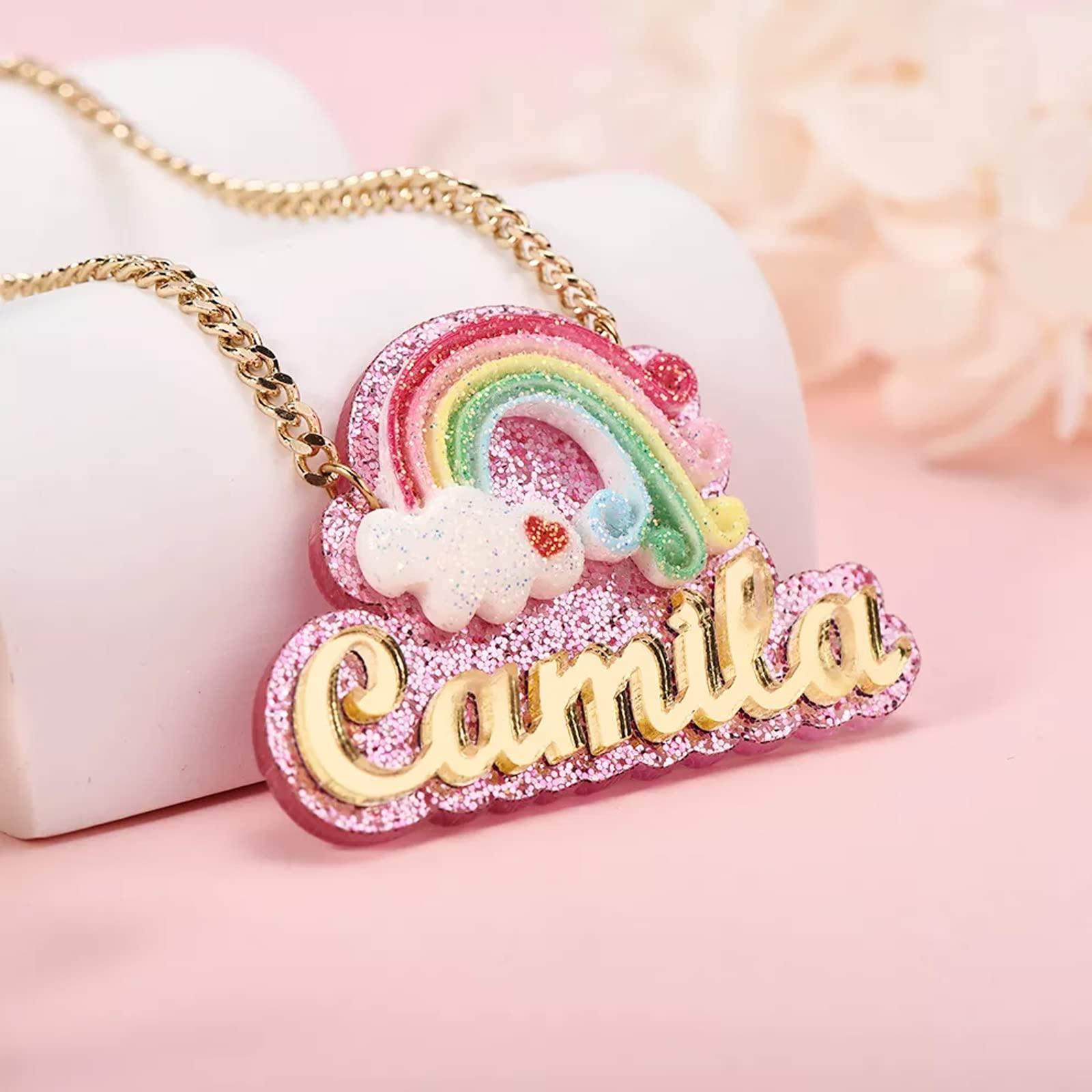 Gemiac Custom Name Necklace Personalized Double Plated - Numba1Diva