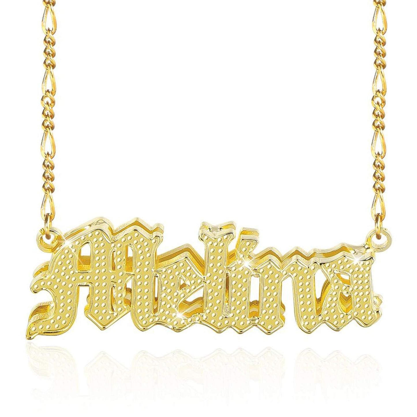 Gemiac Custom Name Necklace Personalized Double Plated - Numba1Diva